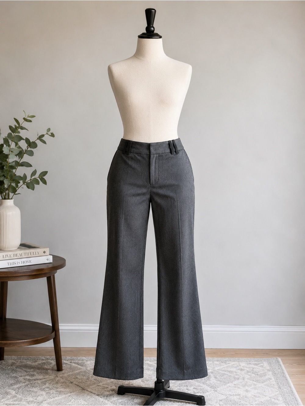 Banana Republic Gray Martin Fit Petite Trousers